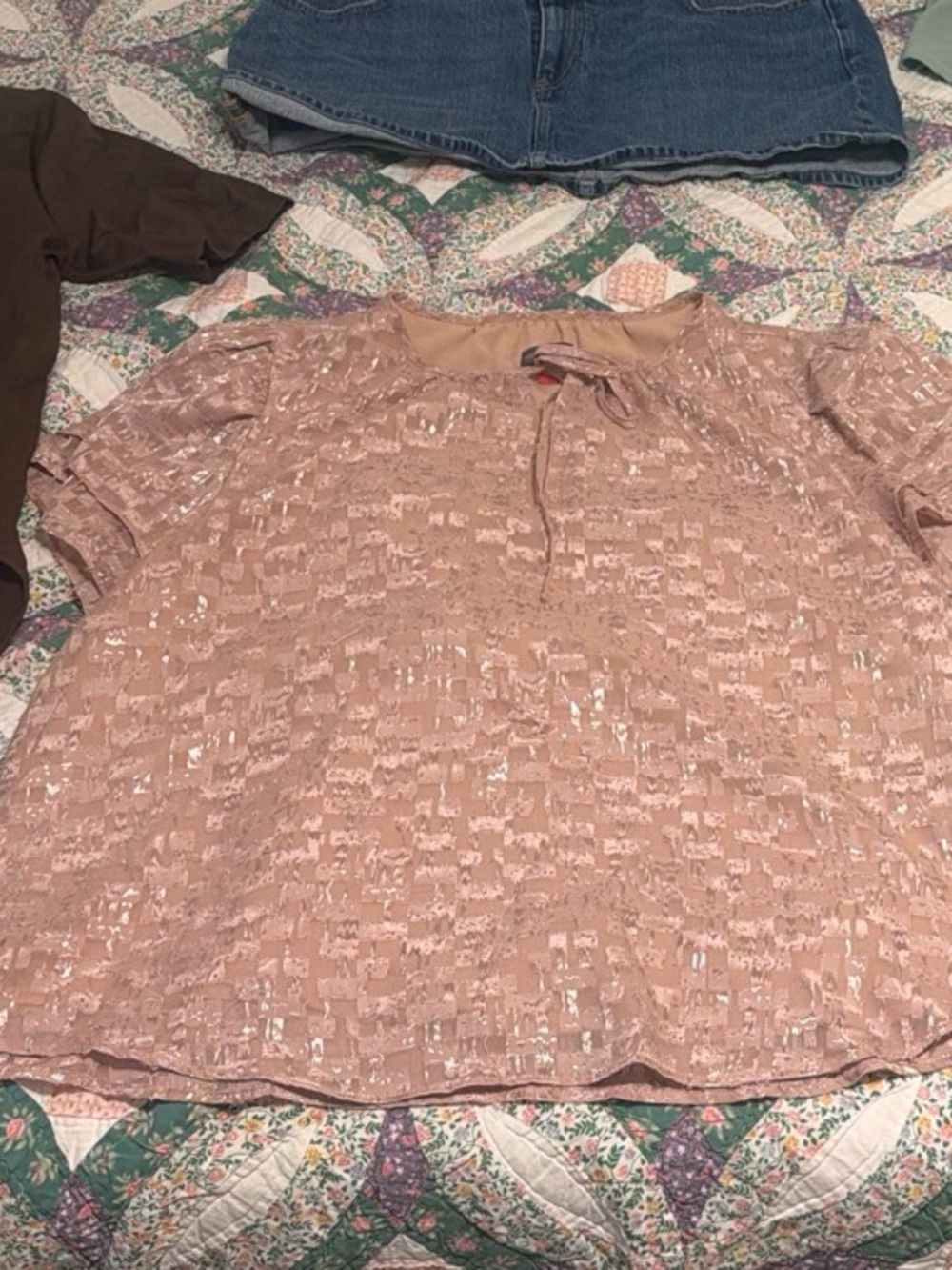 Vince Camuto Pink Blouse Top Size XL